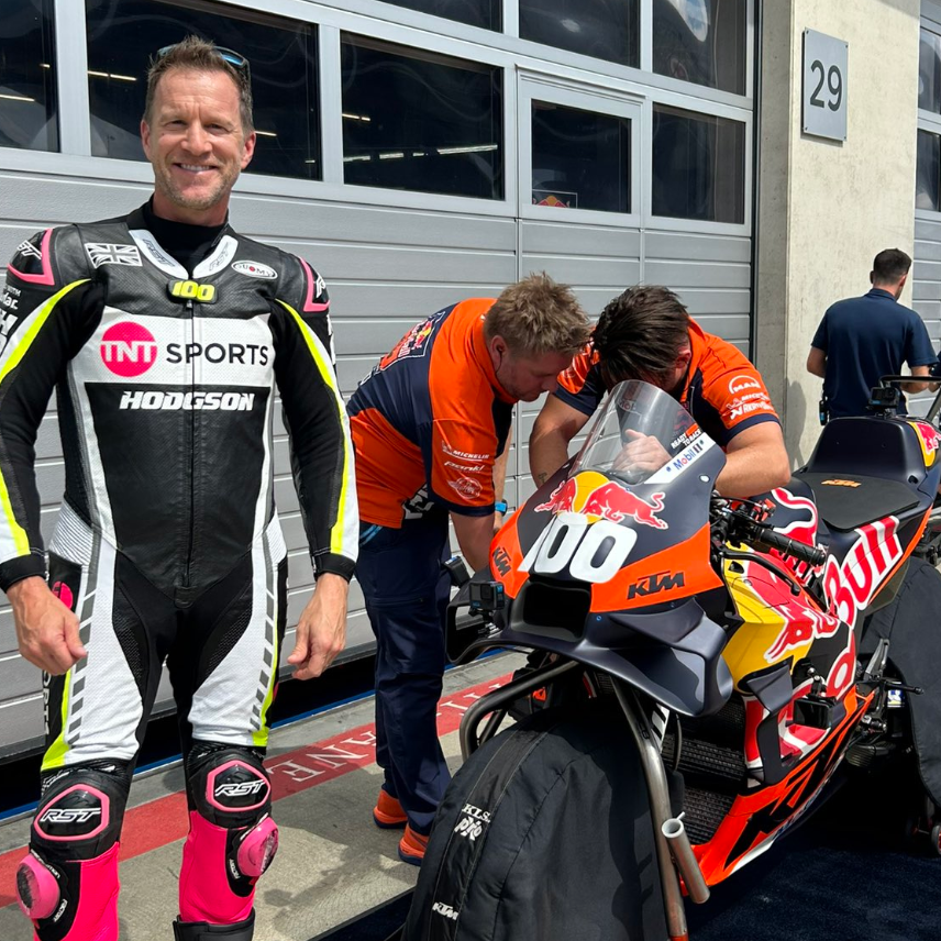 Neil Hodgson with KTM RC16. Credit: X/TNT Sports.